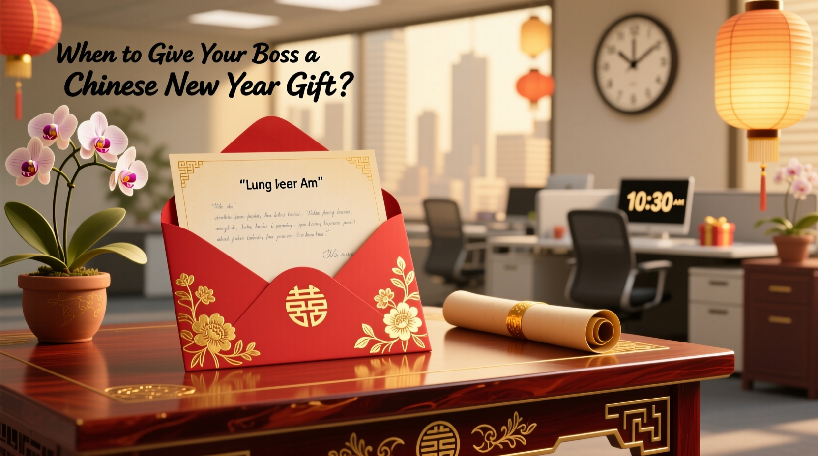when to give boss chinese new year gift