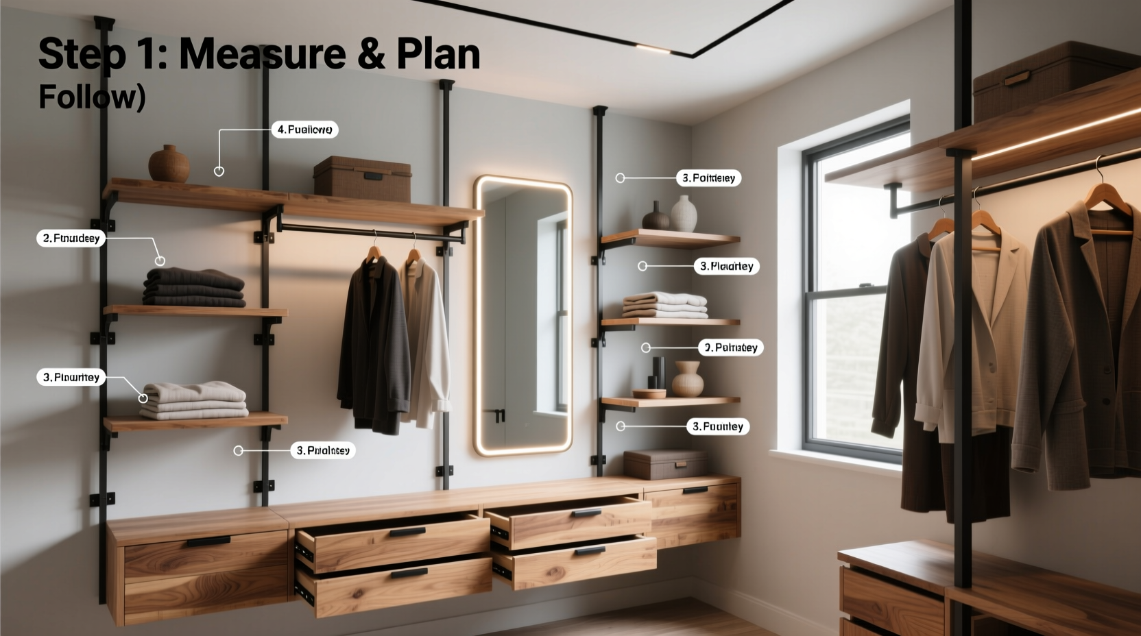 step by step guide to building a homemade closet for clothes that maximizes space and style