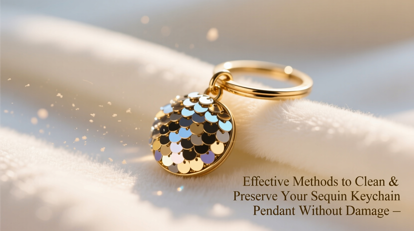 effective methods to clean and preserve your sequin keychain pendant without damage
