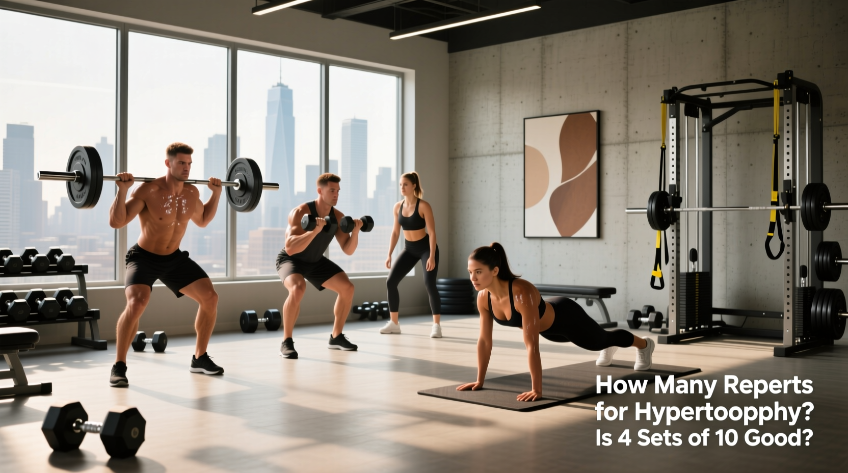 4 sets of 10 reps for muscle growth 