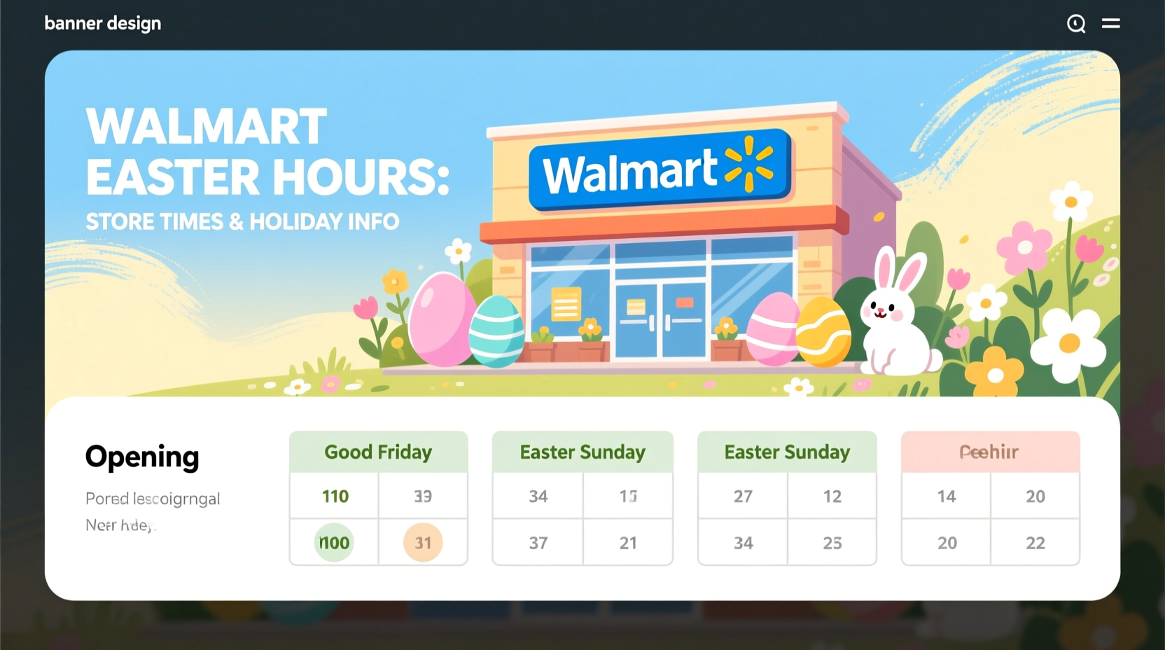 Walmart Easter Hours: Store Times & Holiday Info