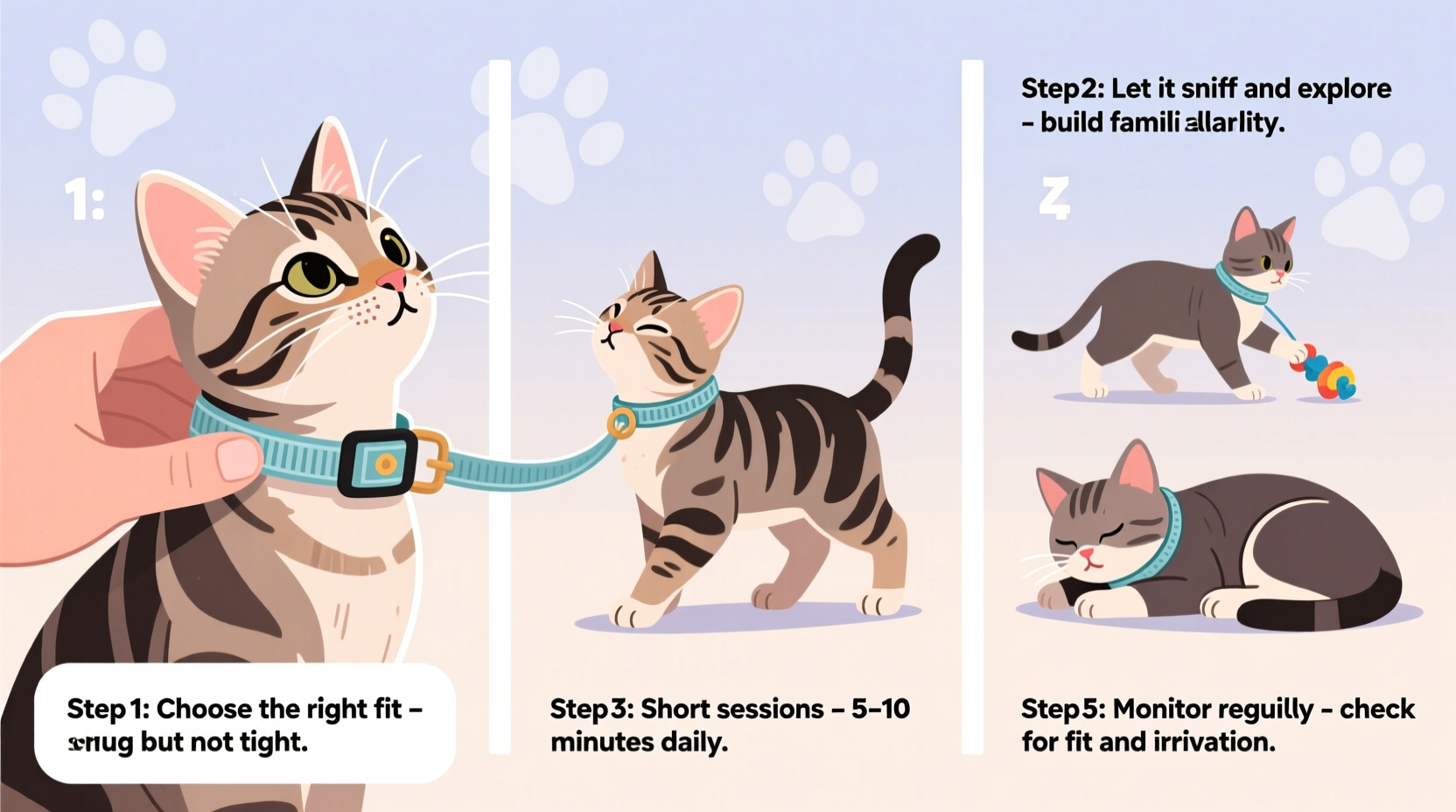 Step By Step Strategies To Help Your Kitten Wear A Collar Comfortably ...