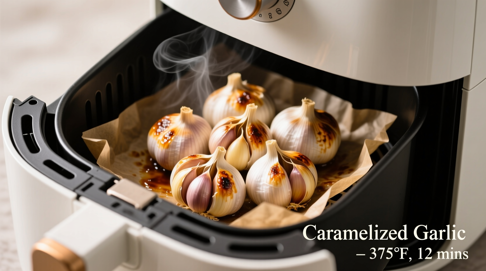 Perfect Air Fryer Roasted Garlic in 20 Minutes