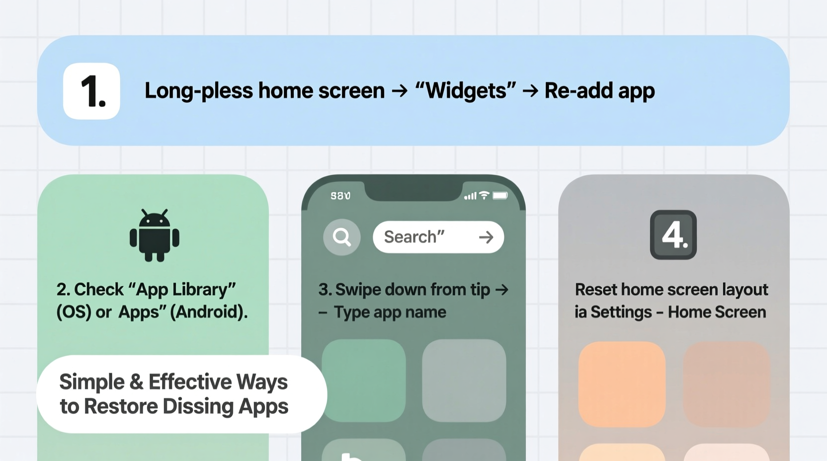 simple and effective ways to restore missing apps to your home screen