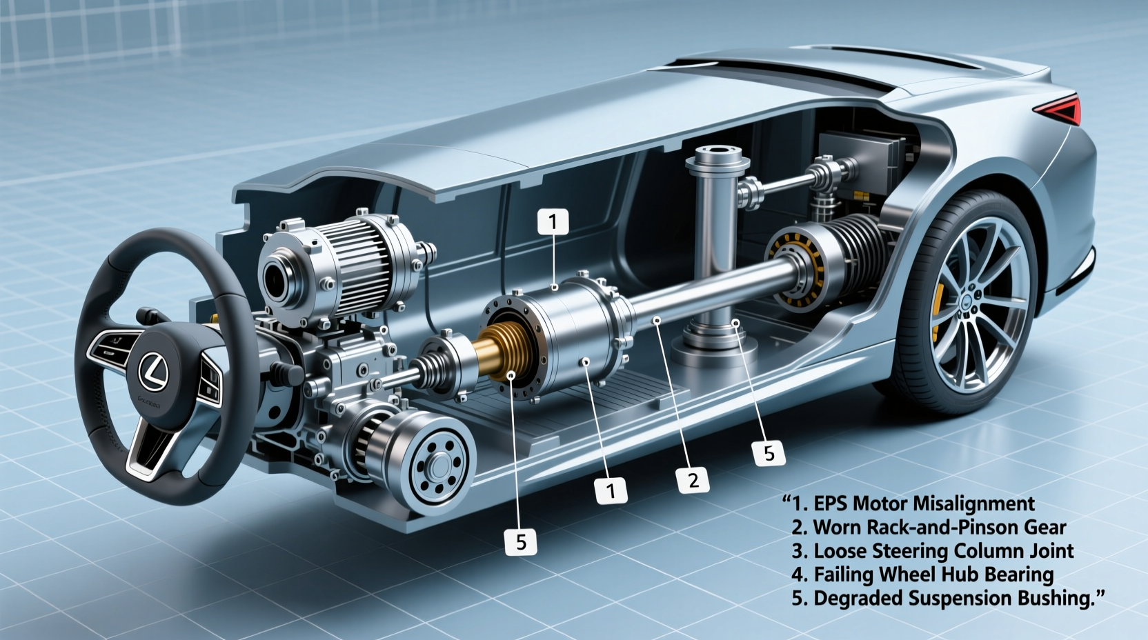 GS450h Steering Vibration Cause: Top 5 Verified Sources