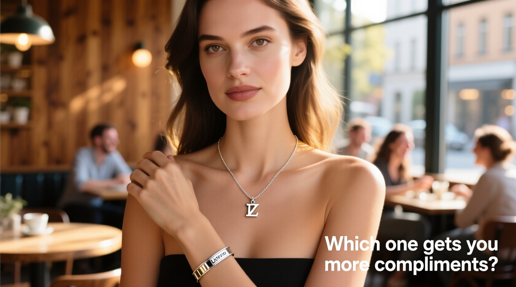 letter pendant necklace vs bracelet which one gets you more compliments