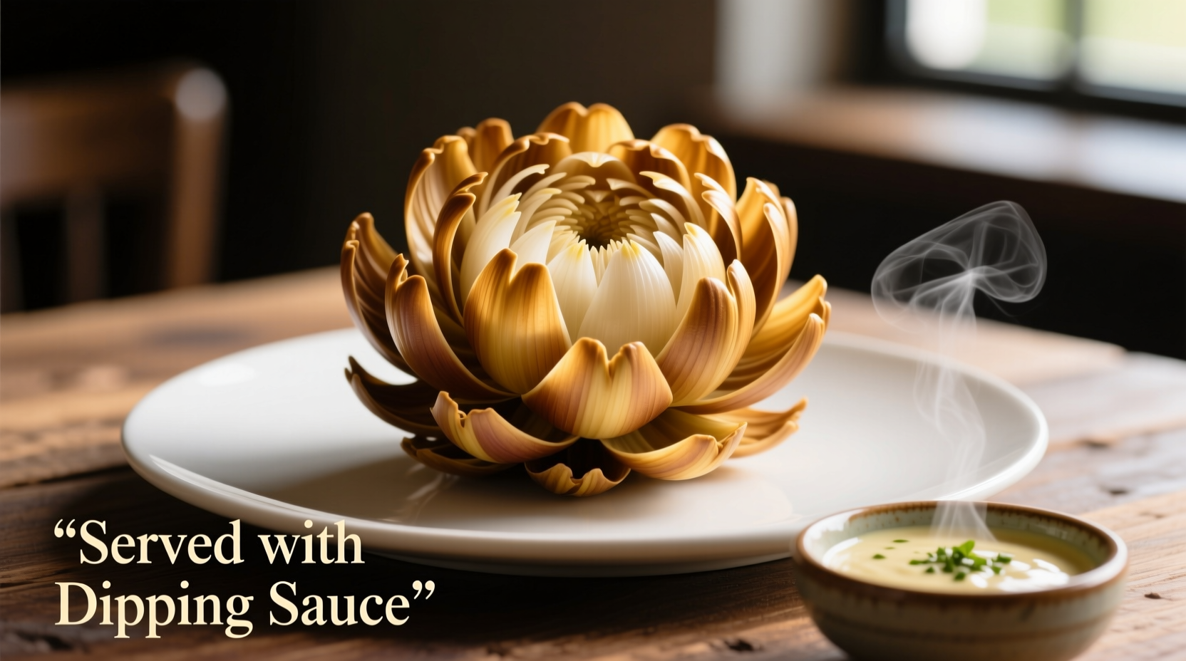 Blooming Onion served with dipping sauce