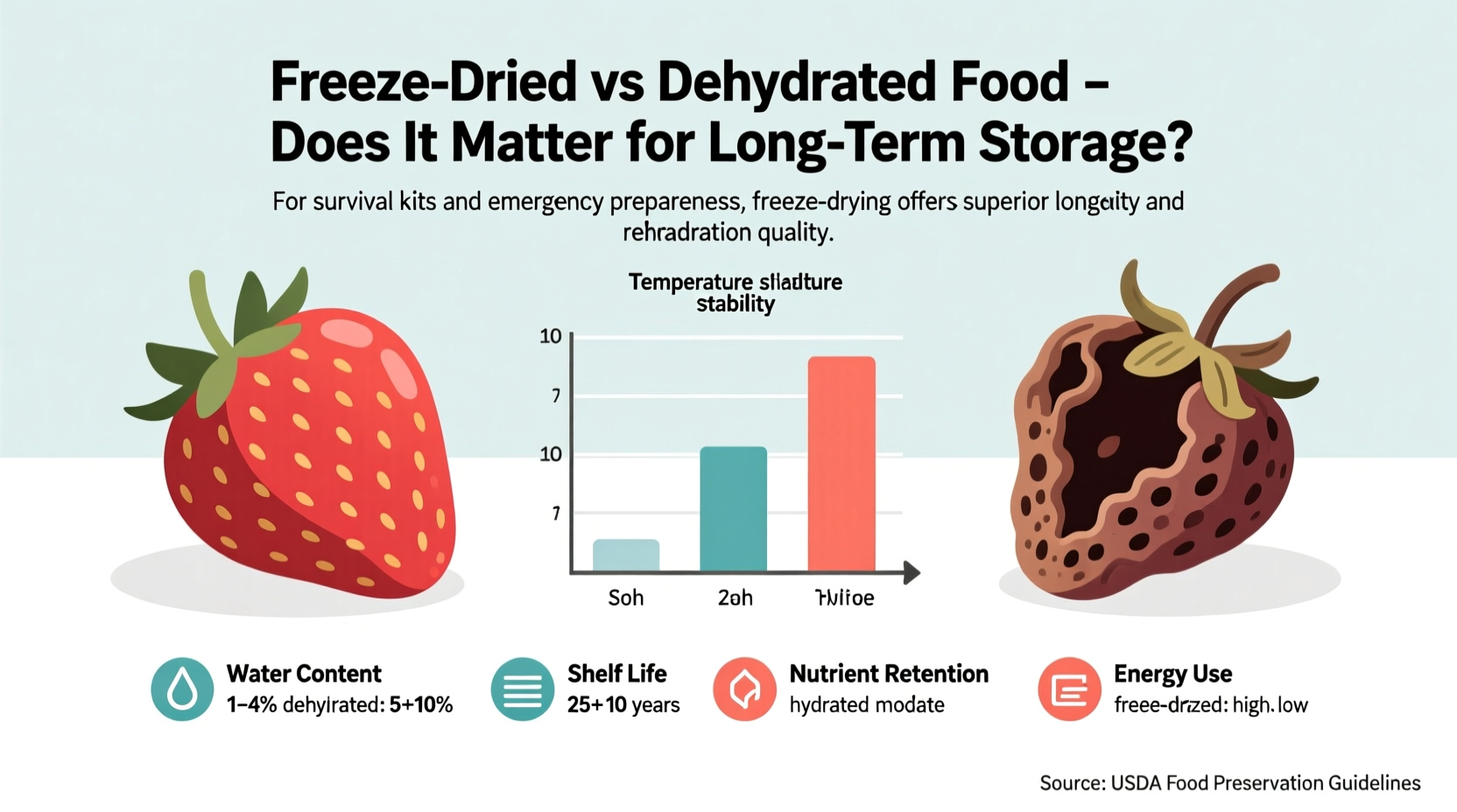 Freeze Dried Vs Dehydrated Food Does It Really Matter For Long Term Storage