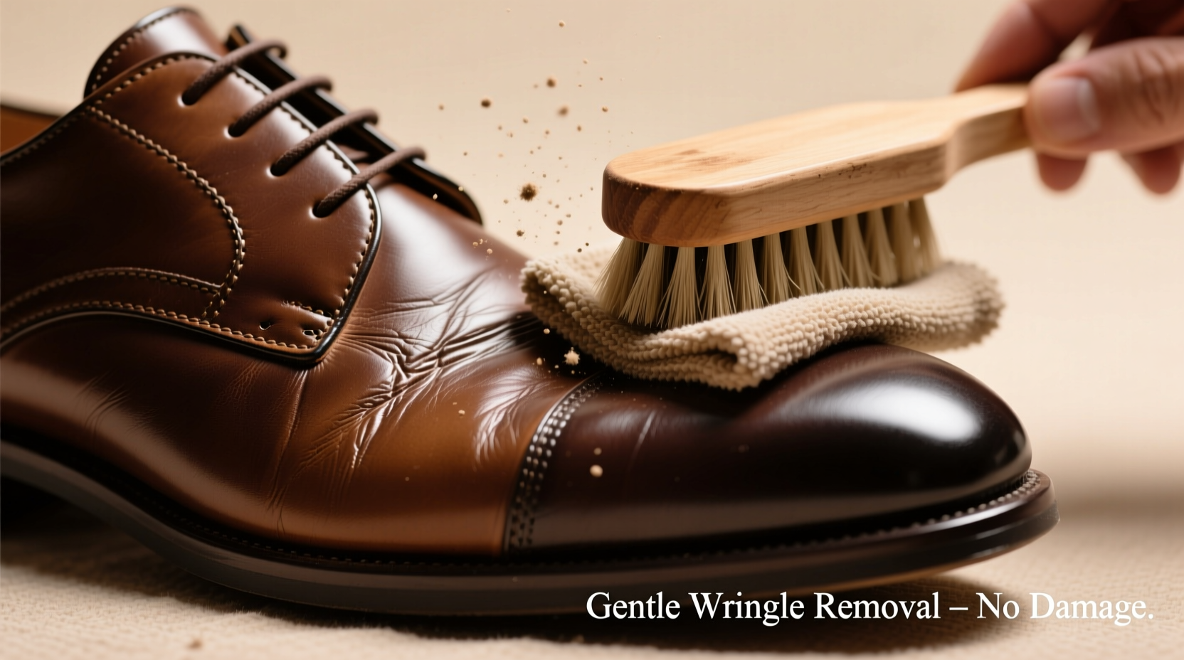 effective methods to smooth out wrinkles on patent leather shoes without damage