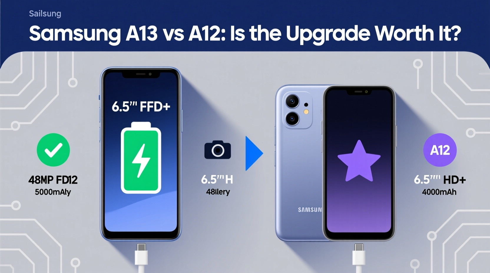 samsung a13 vs a12 is it worth upgrading or are they basically the same 3