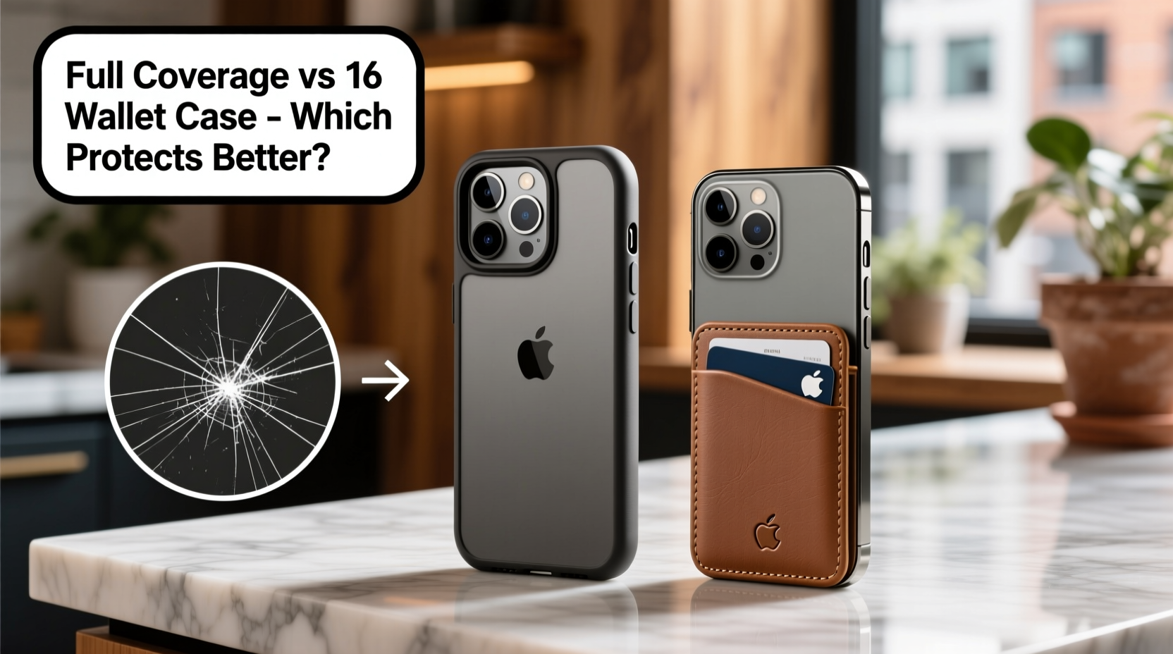 iphone 16 pro is a full coverage case really better than a wallet case