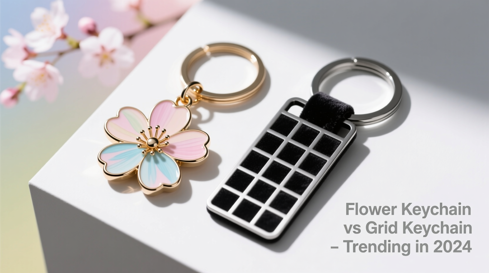 flower keychain vs grid keychain which ones trending in 2024 and why