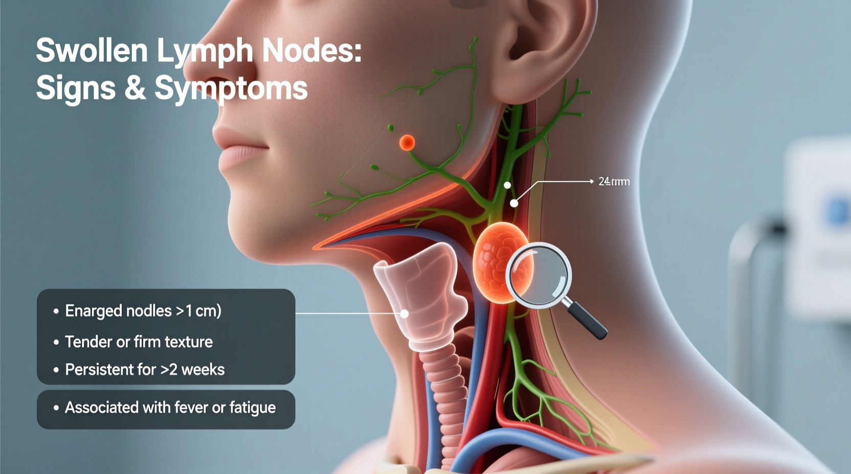 how to identify and understand swollen lymph nodes in your neck a practical guide
