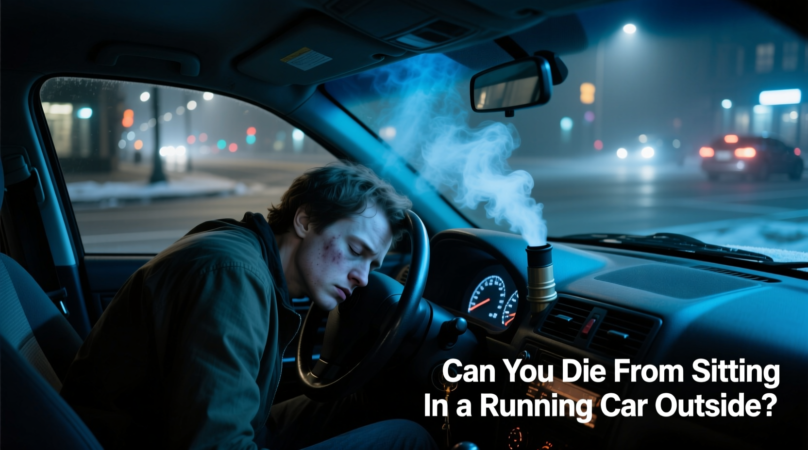 can you die from sitting in a running car outside
