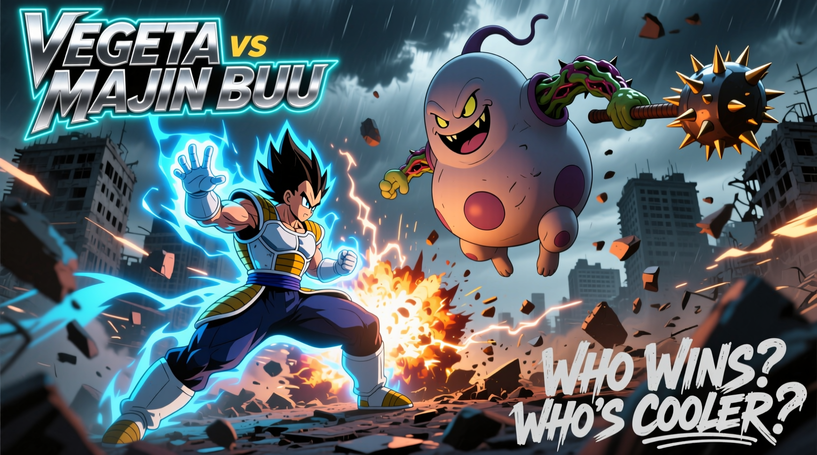 vegeta vs majin buu who would really win in a fight and which figure is cooler