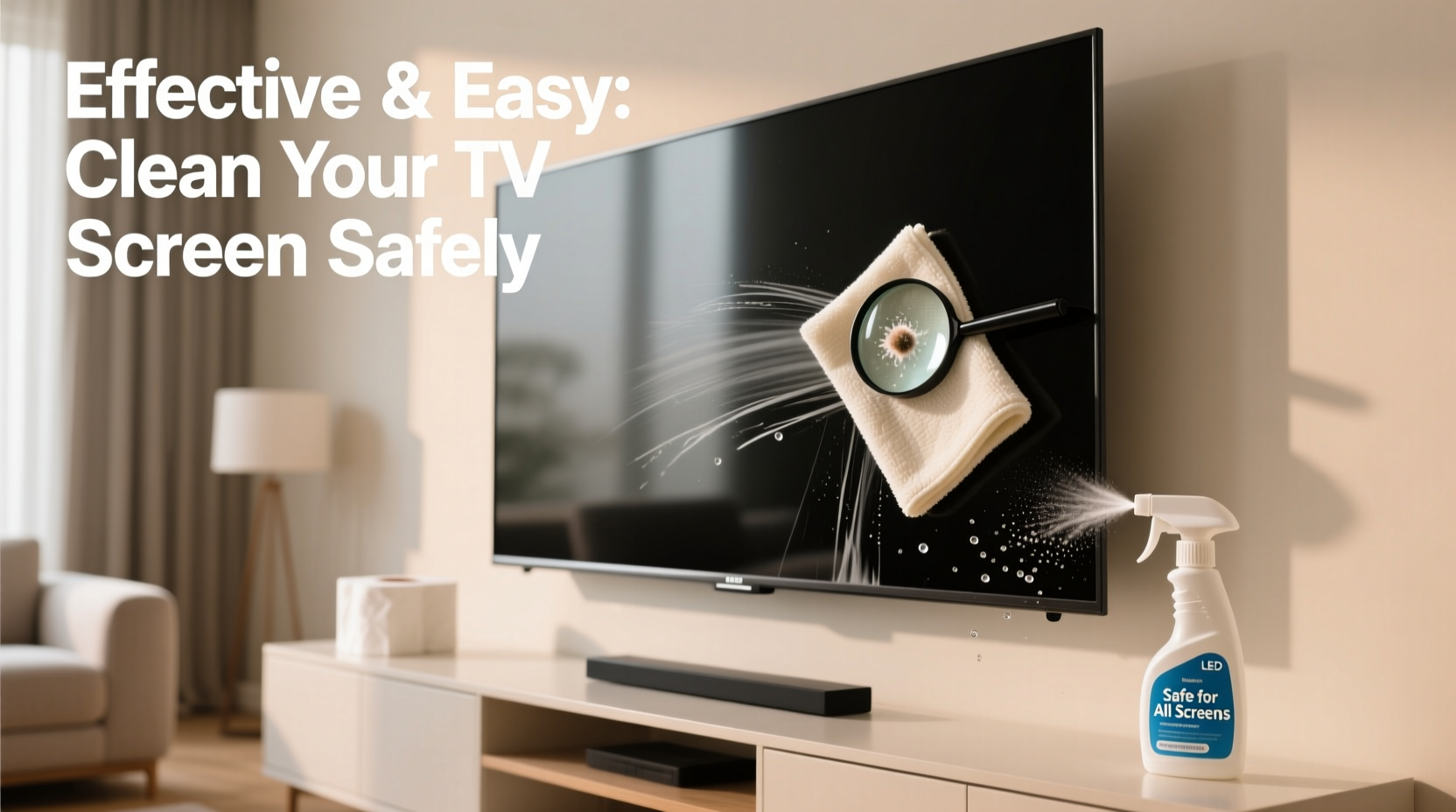 effective and easy methods for cleaning your tv screen safely