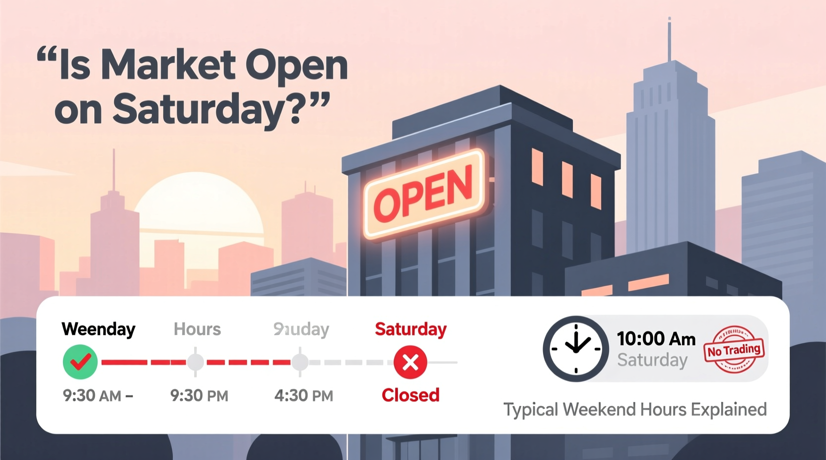 is market open on saturday