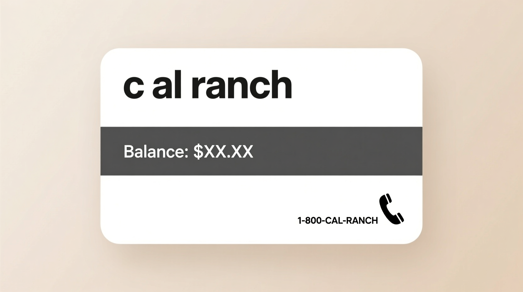 c a l ranch gift card balance find phone number here