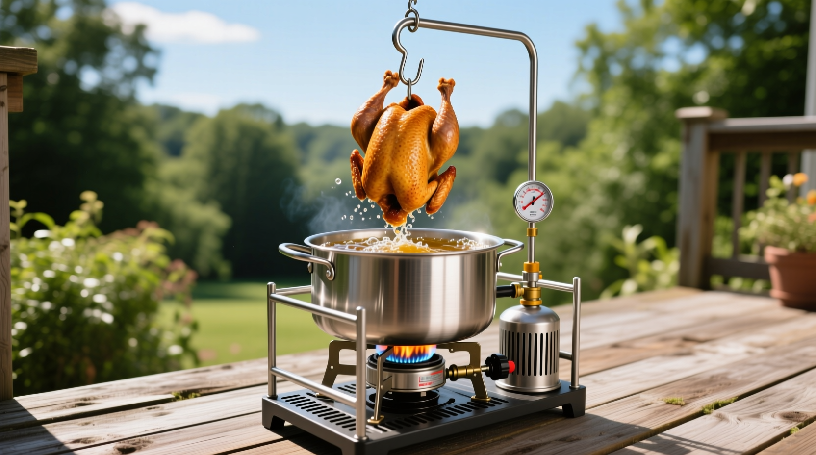 alton browns diy turkey fryer is the safest way to deep