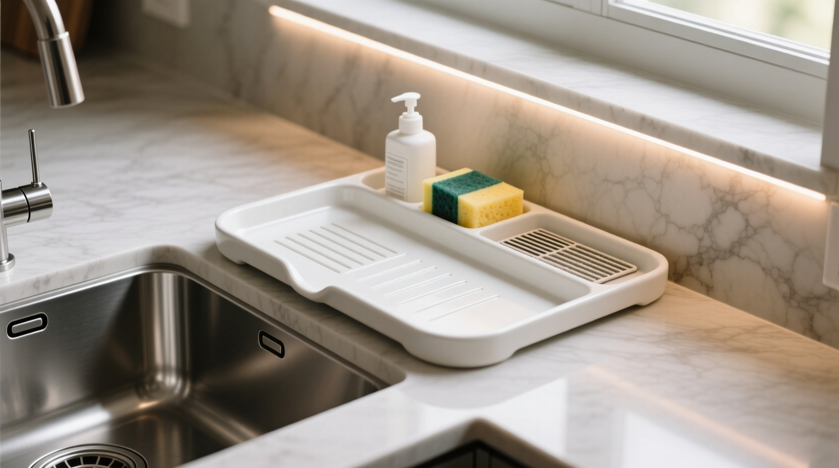 everyday tips sink side tray