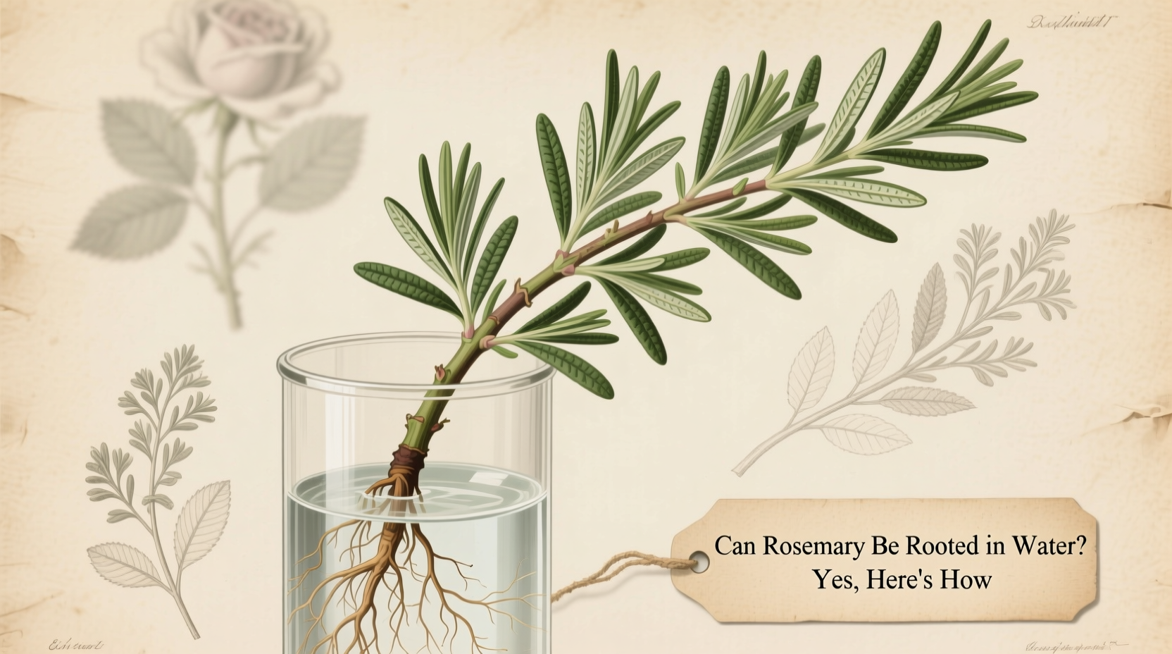 can rosemary be rooted in water