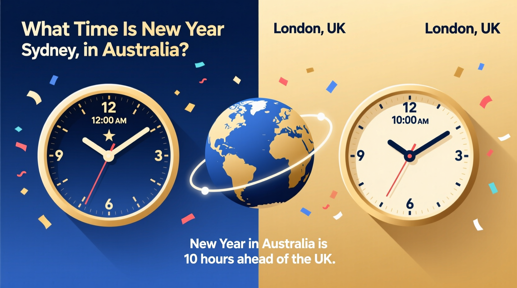 what time in uk is new year in australia