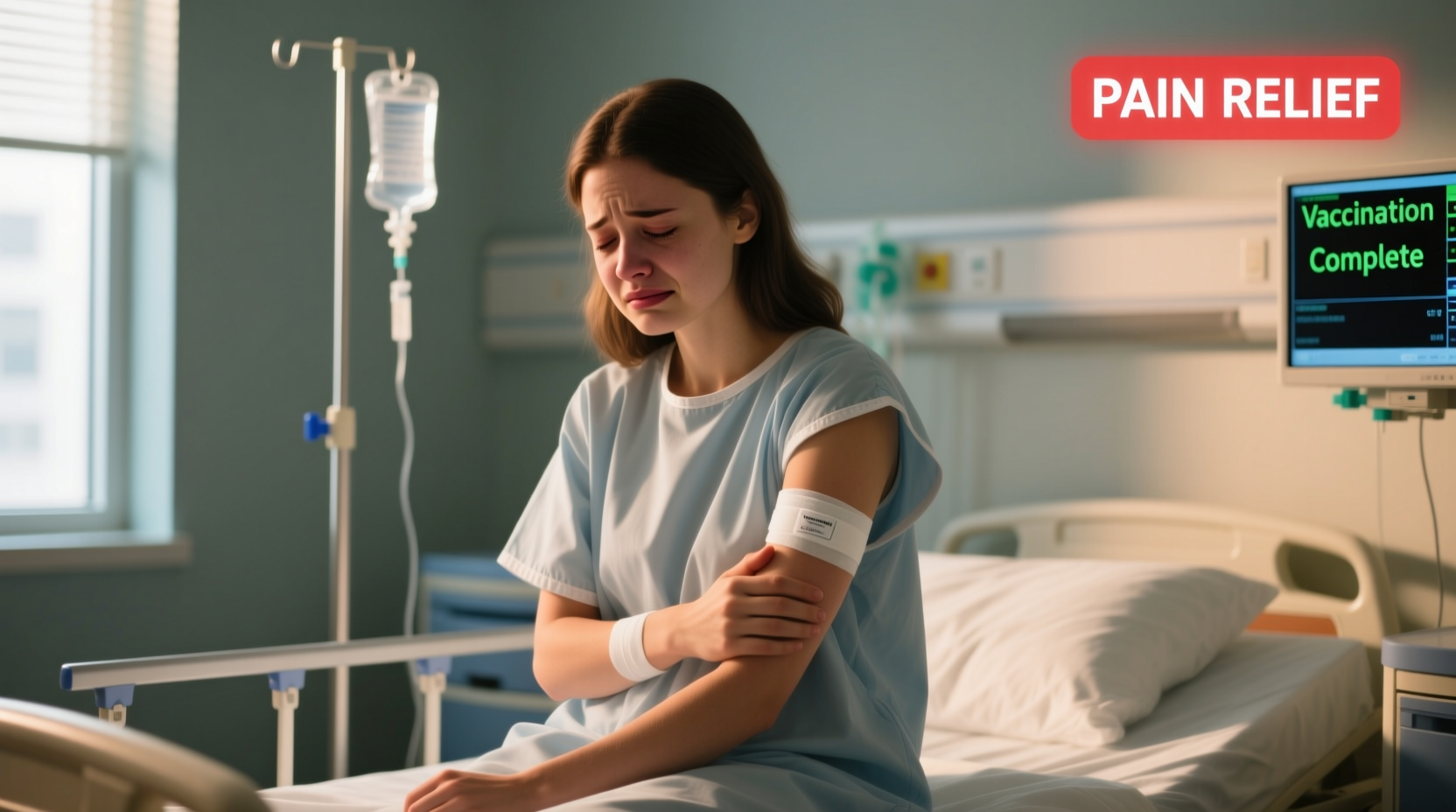 why does your arm hurt after a vaccine causes relief