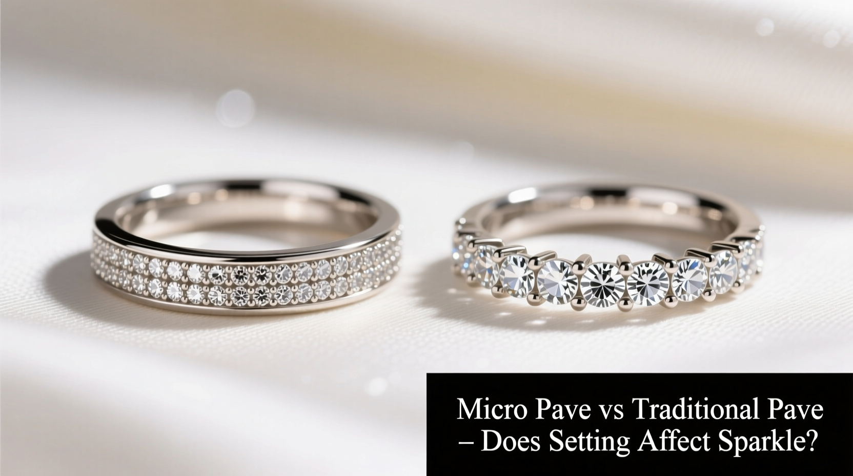 micro paved zircon vs traditional pave does the setting really affect how much it sparkles