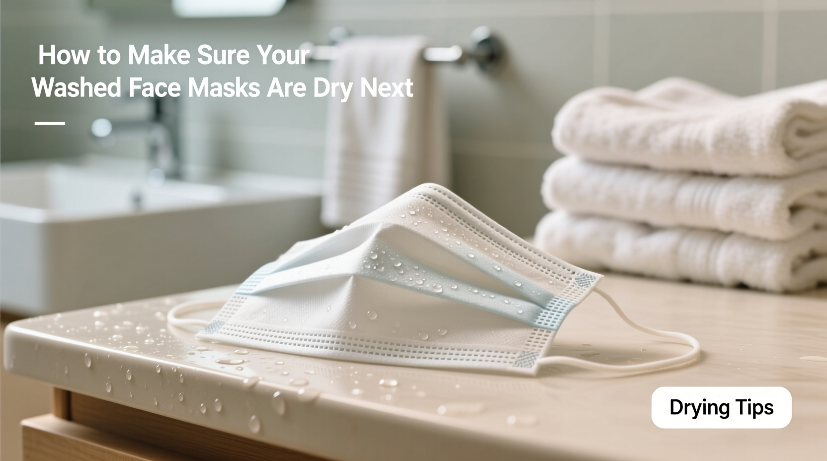 how to make sure your washed face masks are dry the nex