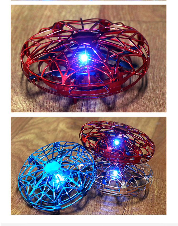 Mini Drone Balon Futbol Volador Por Inducción Luz Led Juguete