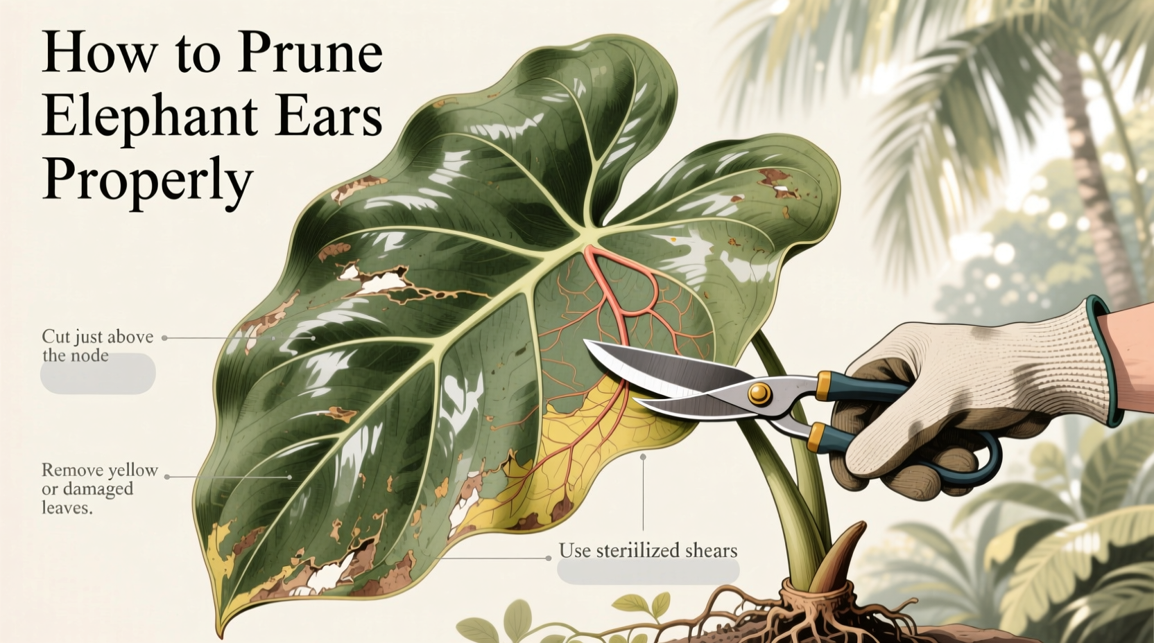 How to Prune Elephant Ears Properly