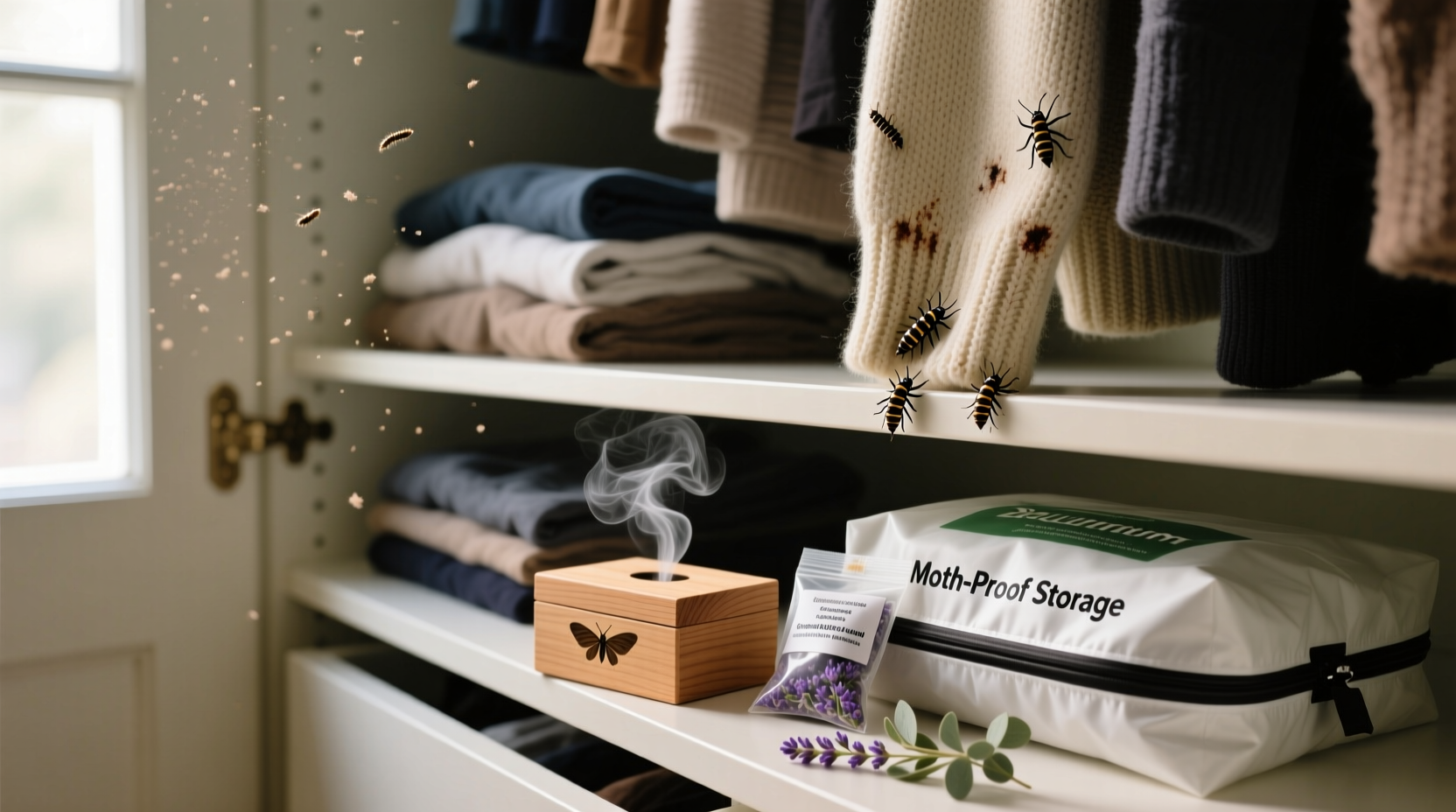 how to stop moths from eating your clothes