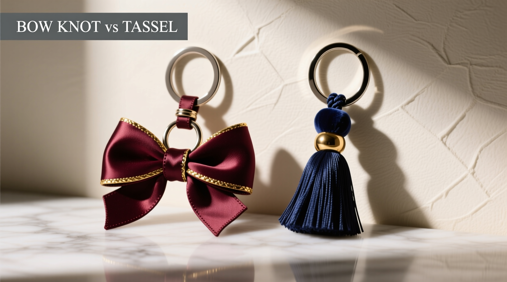 bow knot vs tassel keychain which one makes your keys look expensive