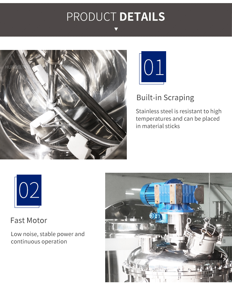 Industrial Jam Mixer Cook Machine Food Pressure Cooker Processing candy Cooking Pot With Agitator