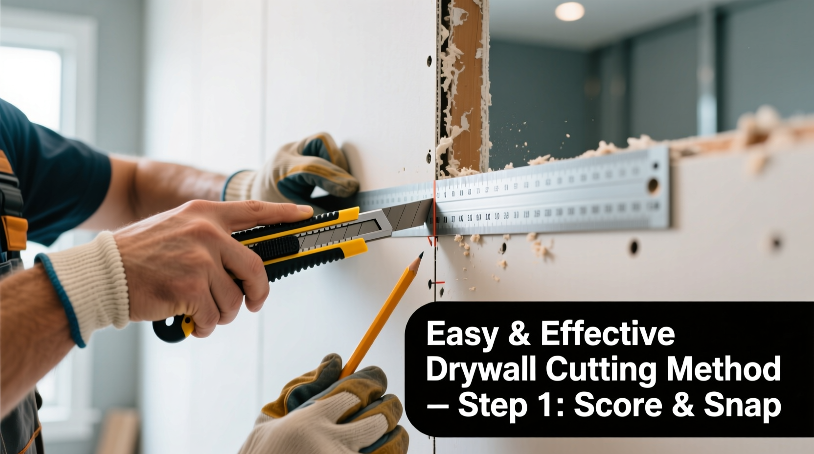 easy and effective methods for the best way to cut drywall on wall