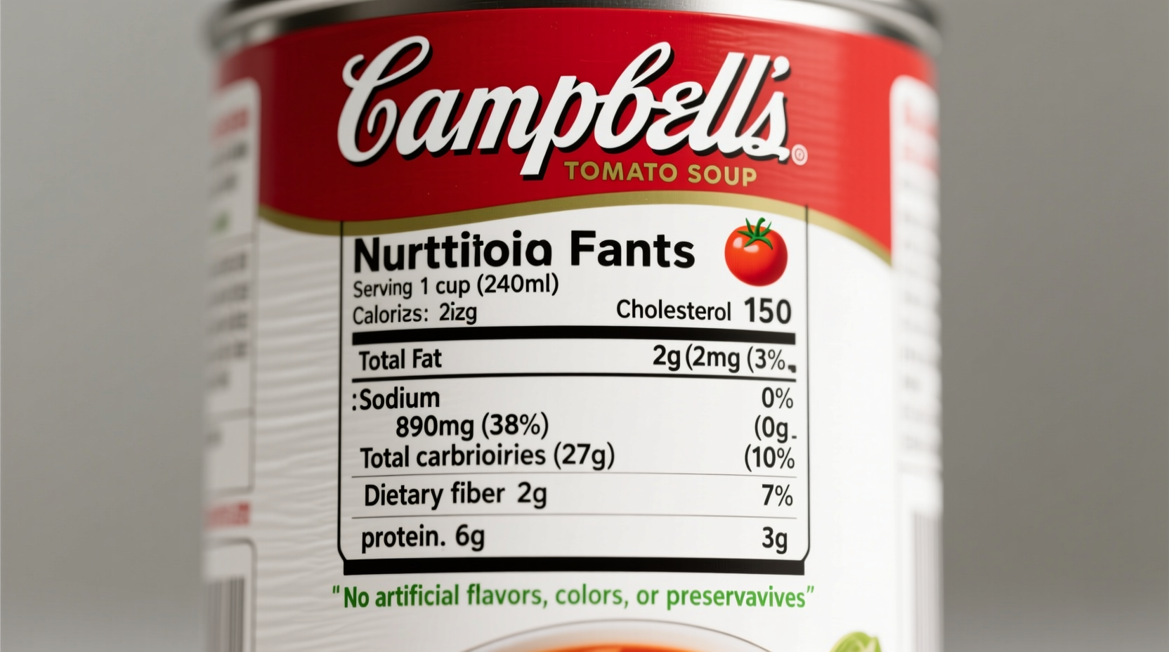 Campbell's Tomato Soup Nutrition Facts Revealed
