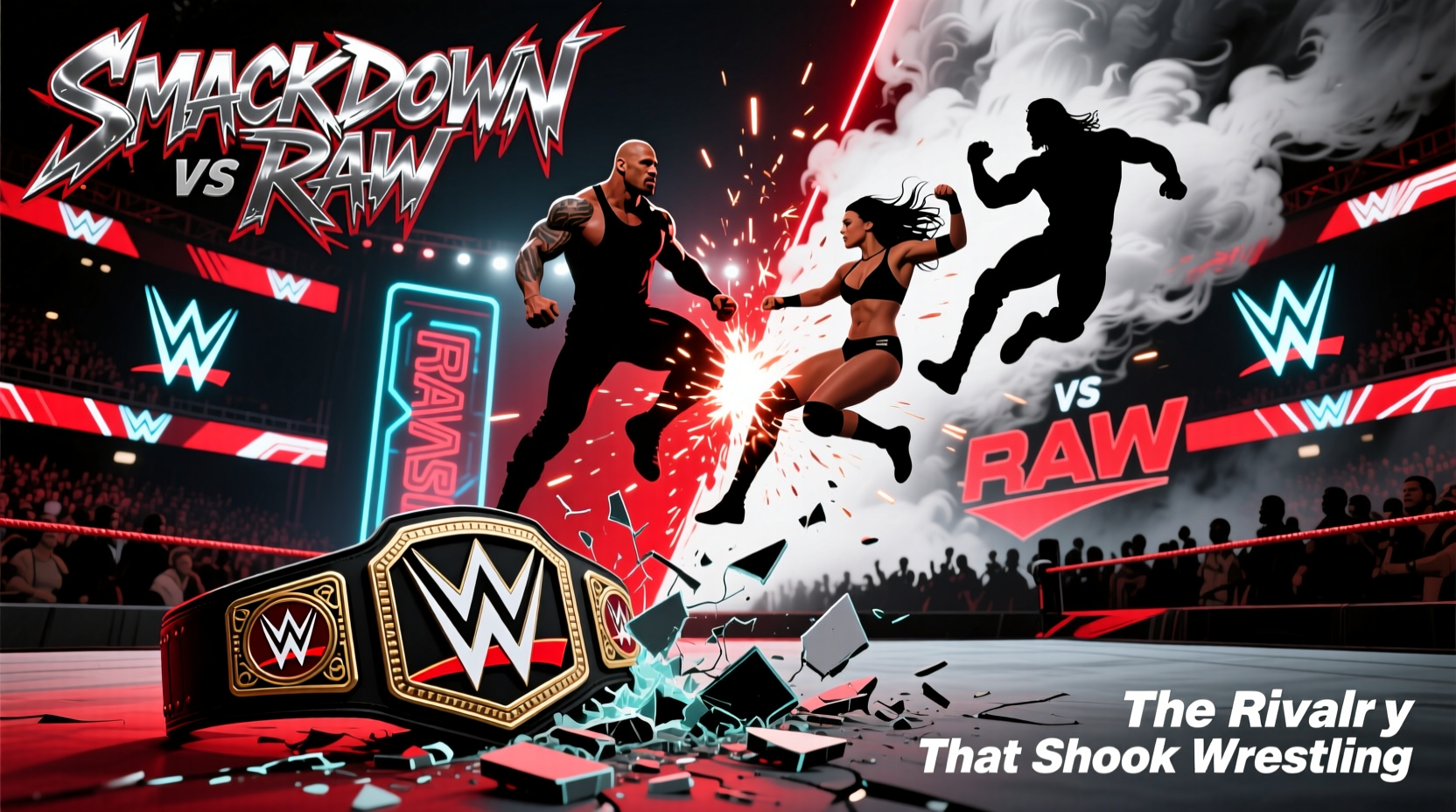 why did wwe name it smackdown vs raw was there really a rivalry