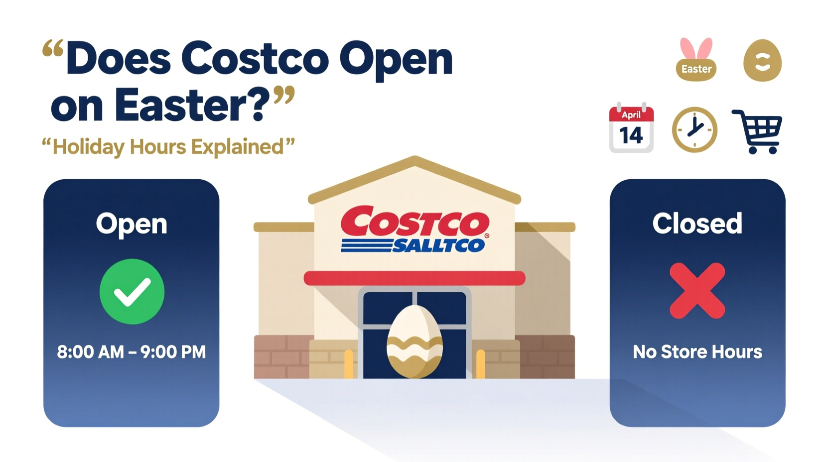 does costco open in easter