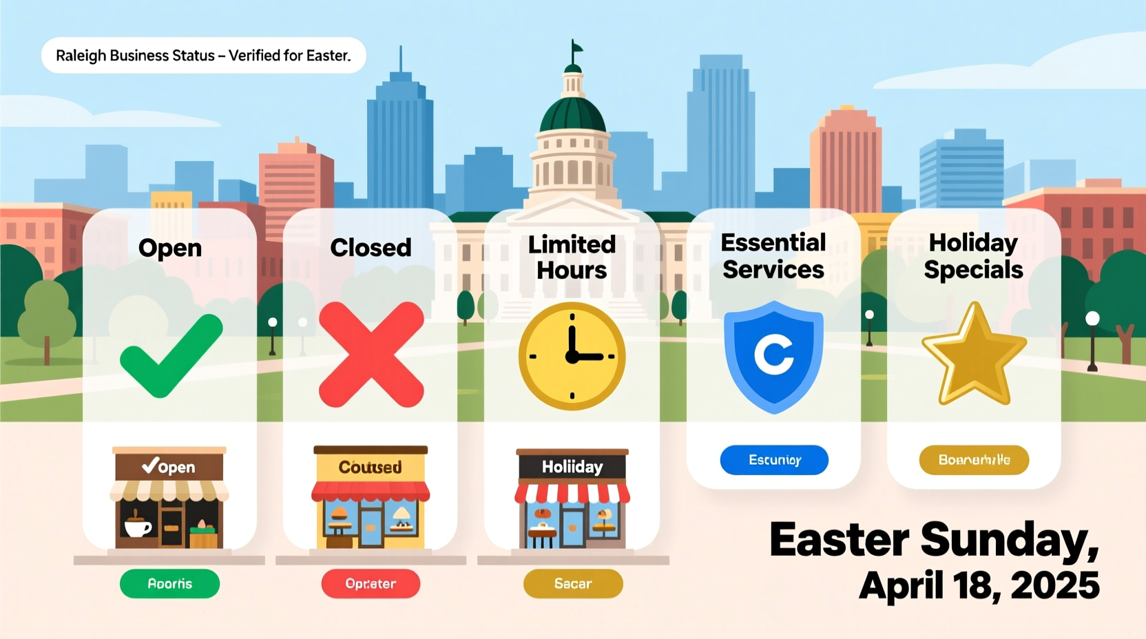 are raleigh businesses open on easter