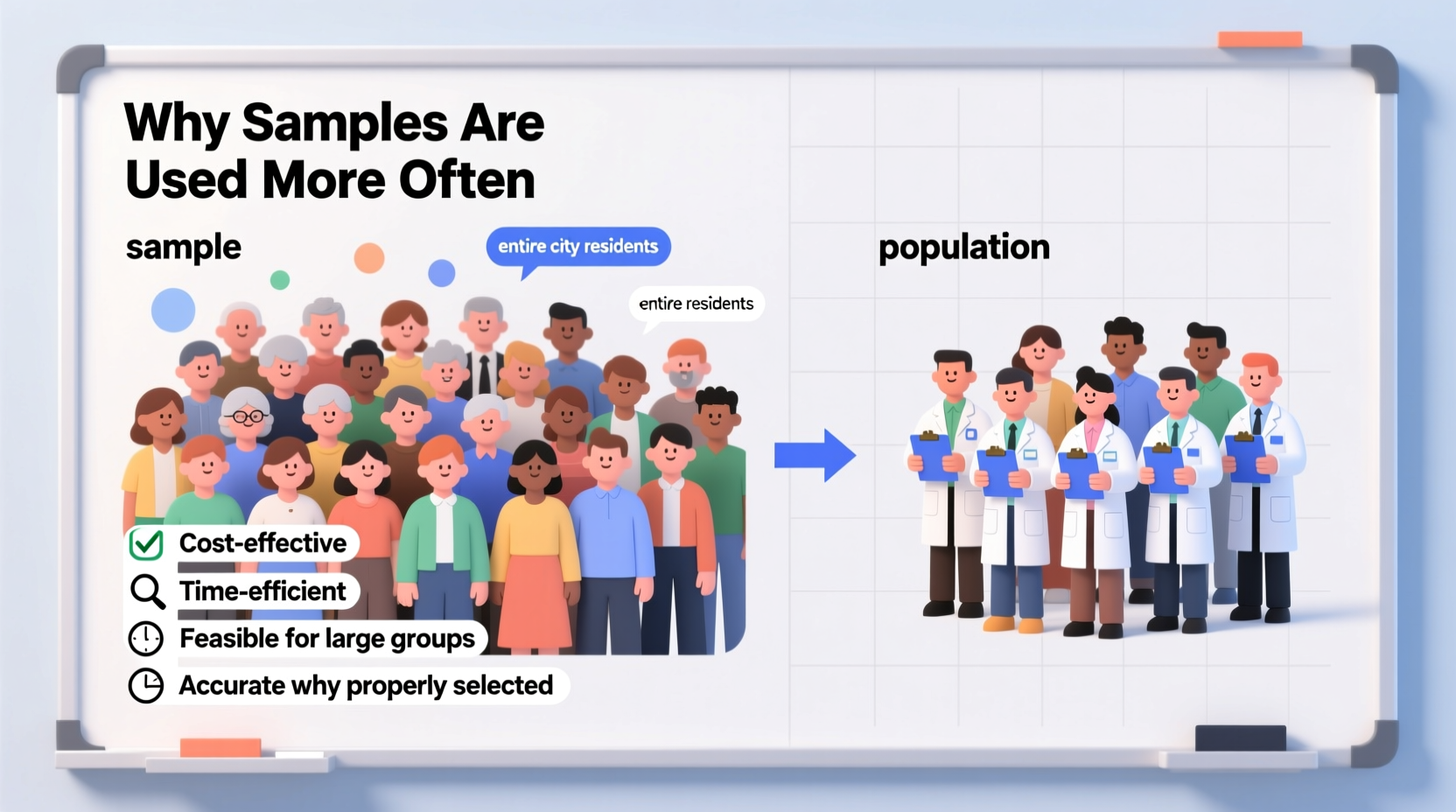 sample vs population why samples are used more often