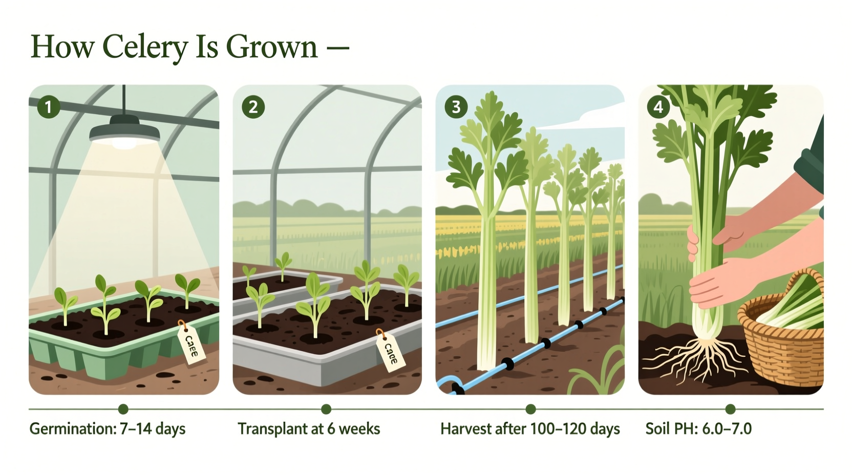 How Celery Grows: From Seed to Harvest Explained