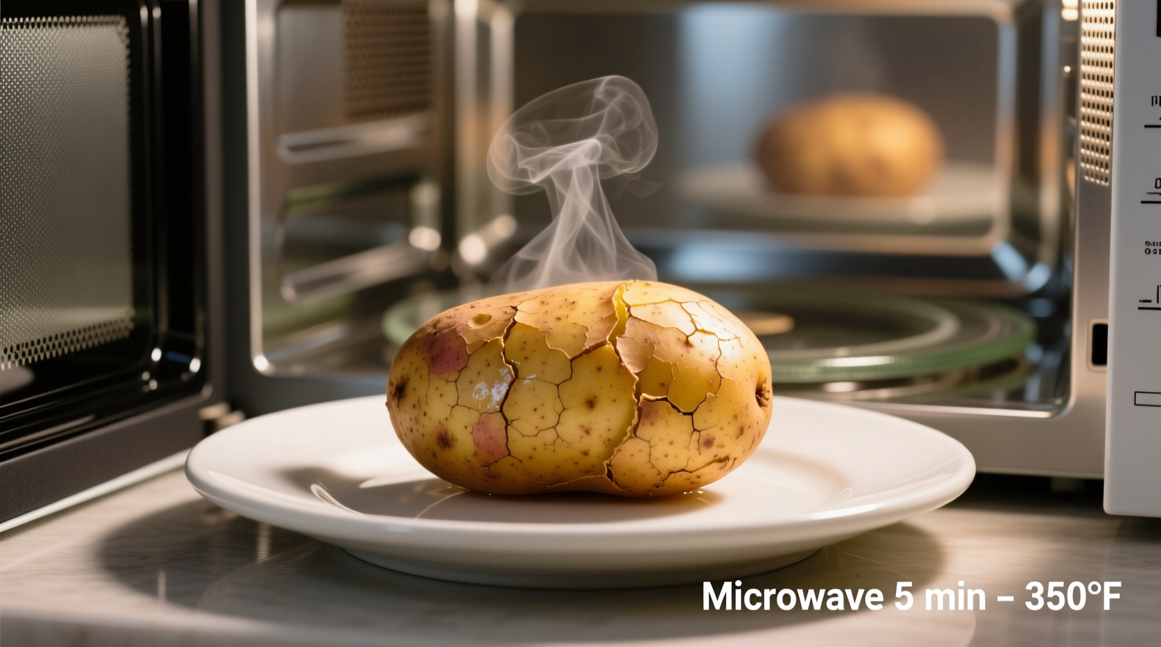 baked potato in the microwave