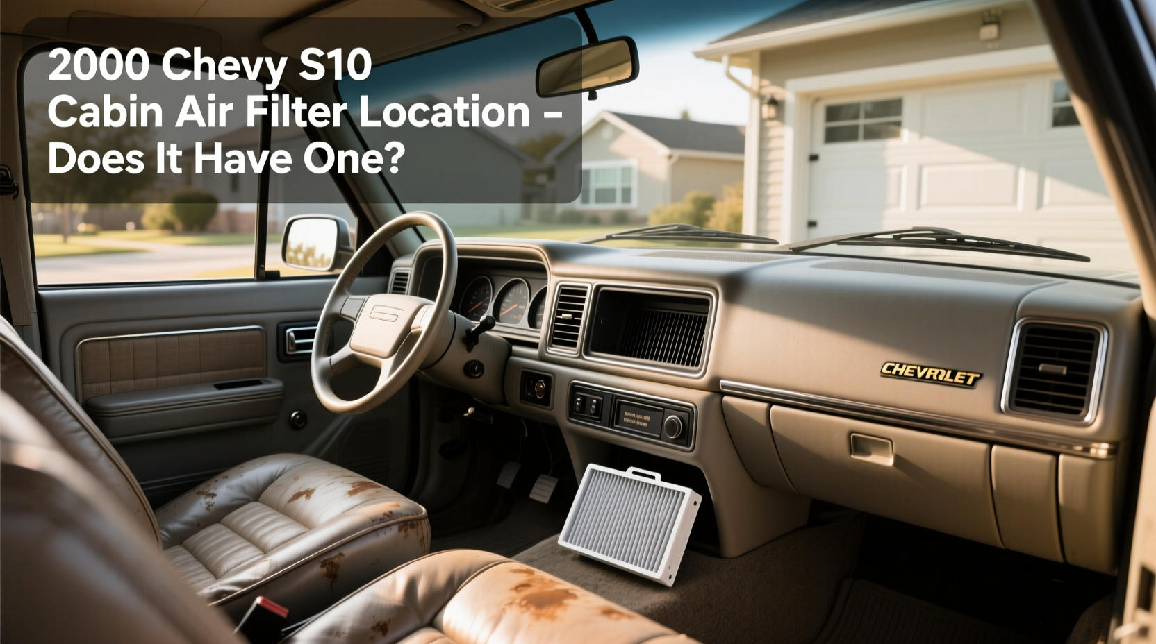 How to Locate & Replace 2000 Chevy S10 Cabin Air Filter