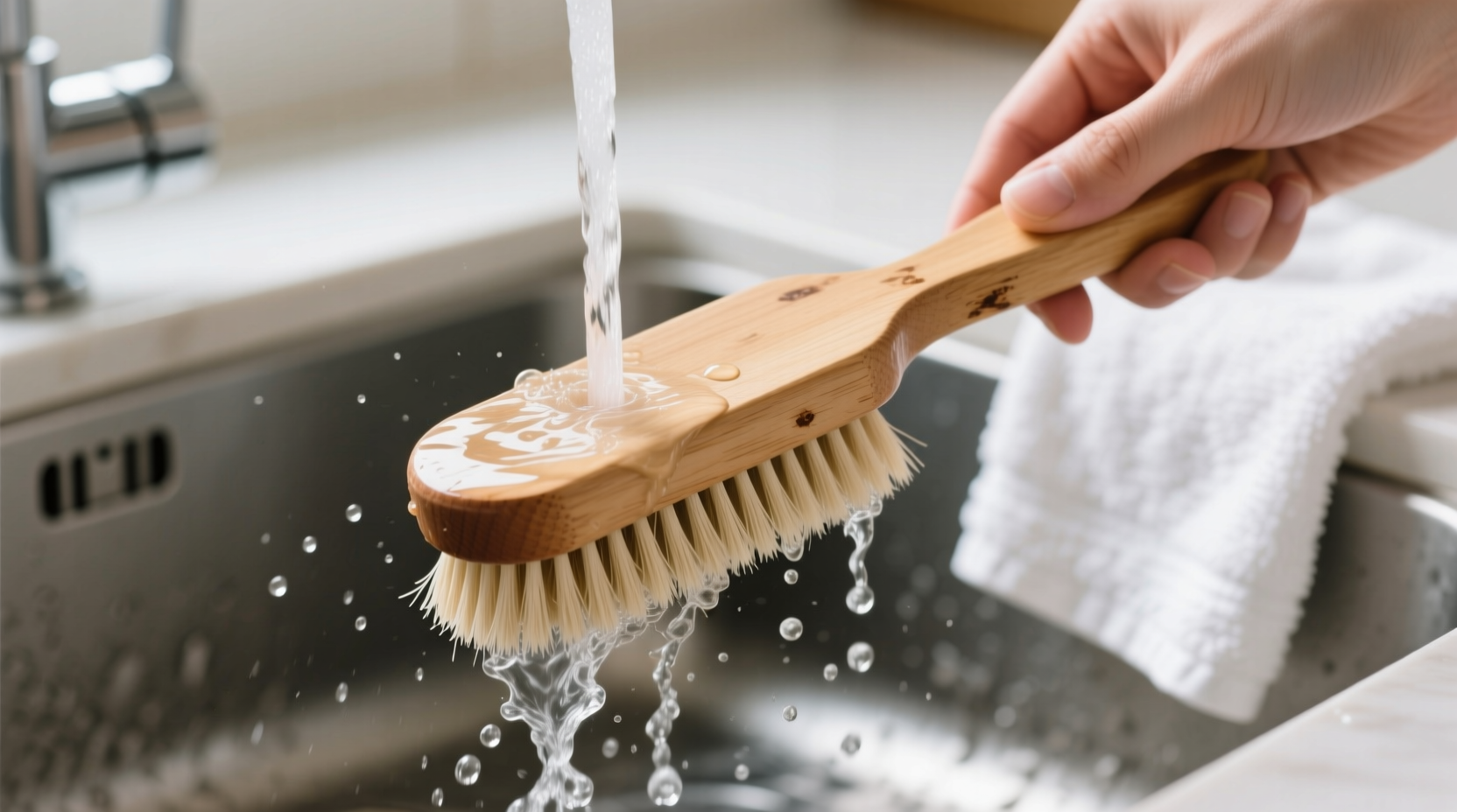 how to clean pet brush