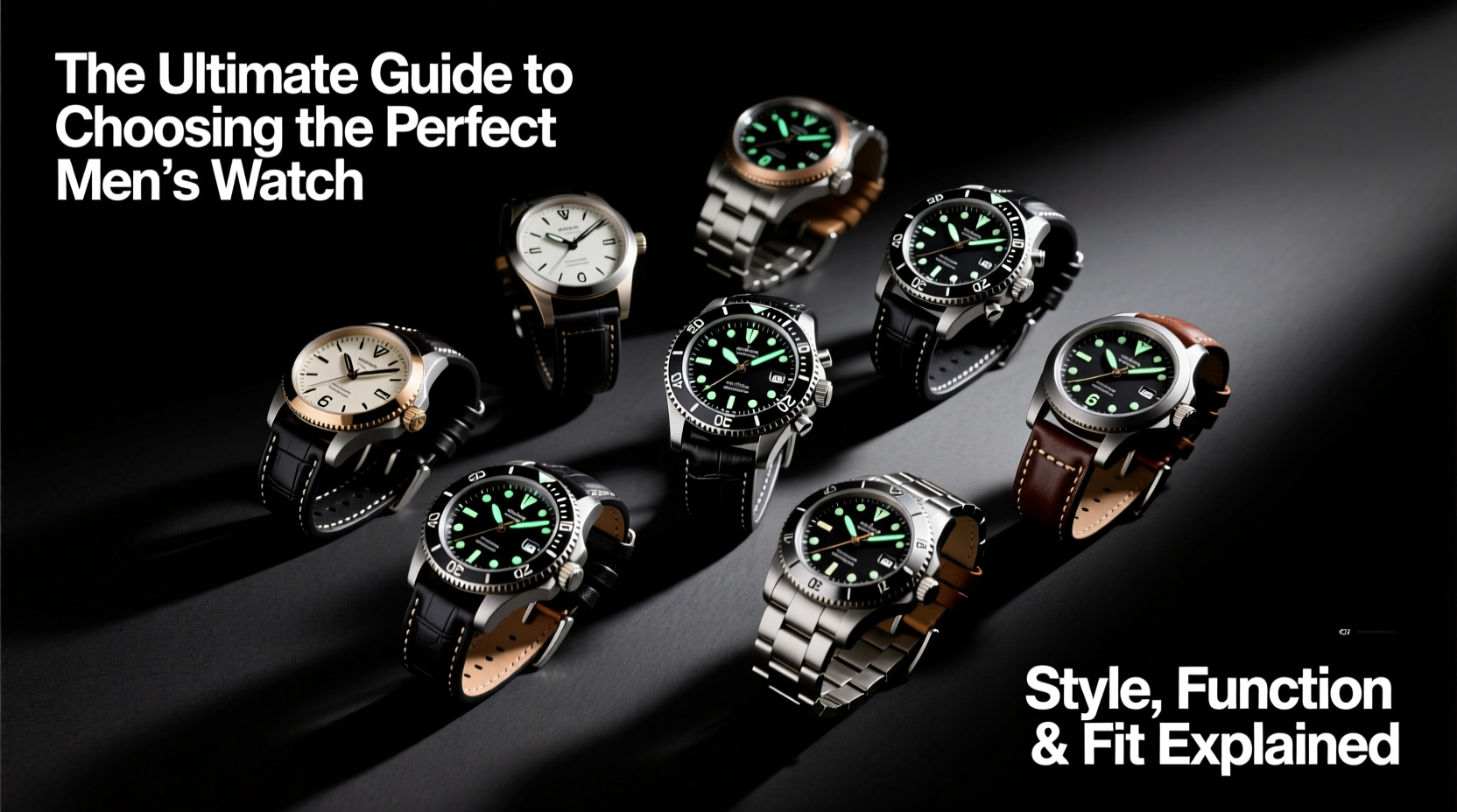 the ultimate guide to choosing the perfect mens watch style function and fit explained