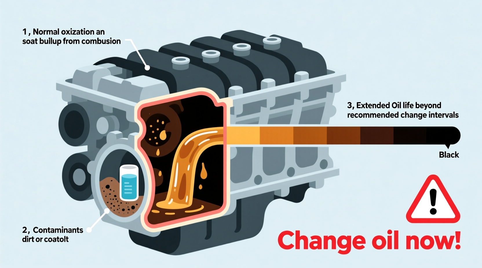 why is my car oil black common causes when to worry