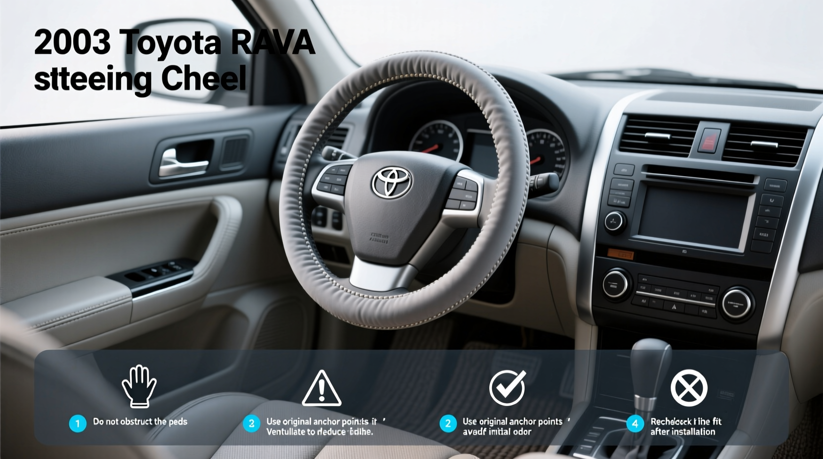 2003 toyota rav 4 steering wheel covers