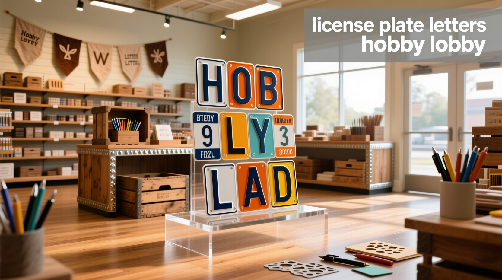 Can You Buy License Plate Letters at Hobby Lobby? Where to Find Them