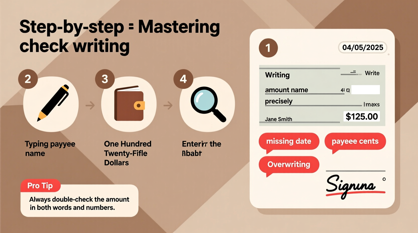 mastering check writing clear steps and common mistakes to avoid