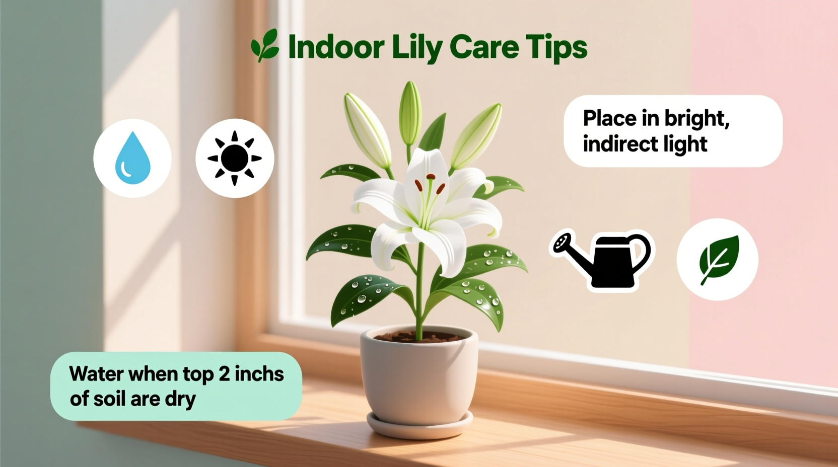 How to Care for Lily Plants Indoors